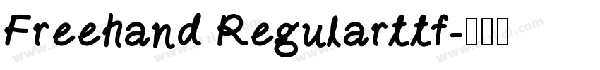 Freehand Regularttf字体转换
